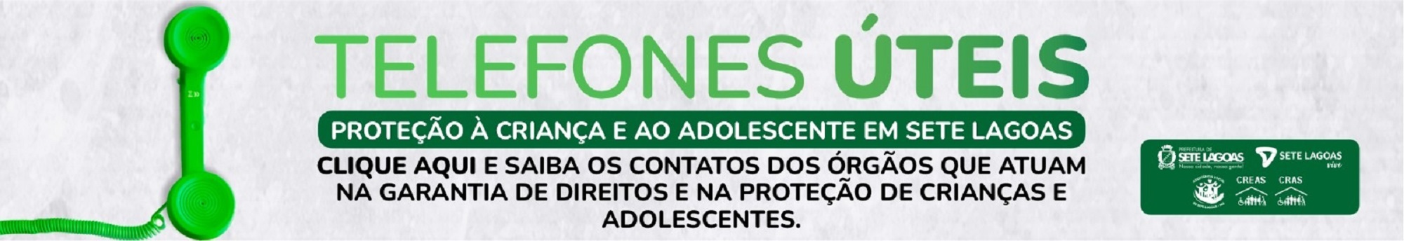 Telefones - Proteção da Criança e Adolescente 